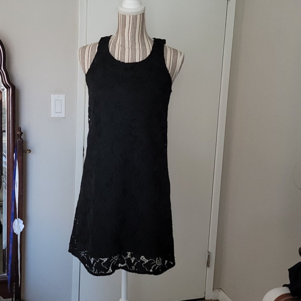 Black Laced Luck Brand Dress